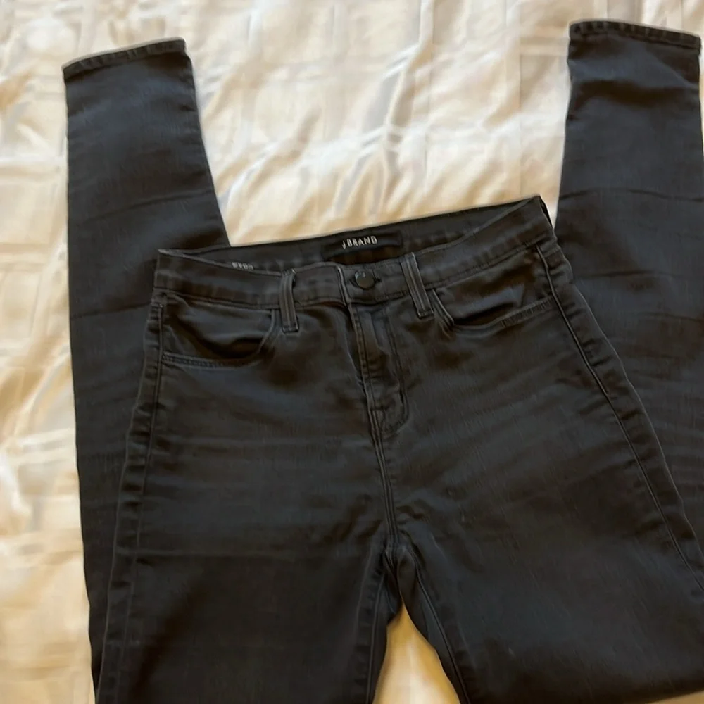 J BRAND MARIA faded black skinny jeans - Picture 2 of 7